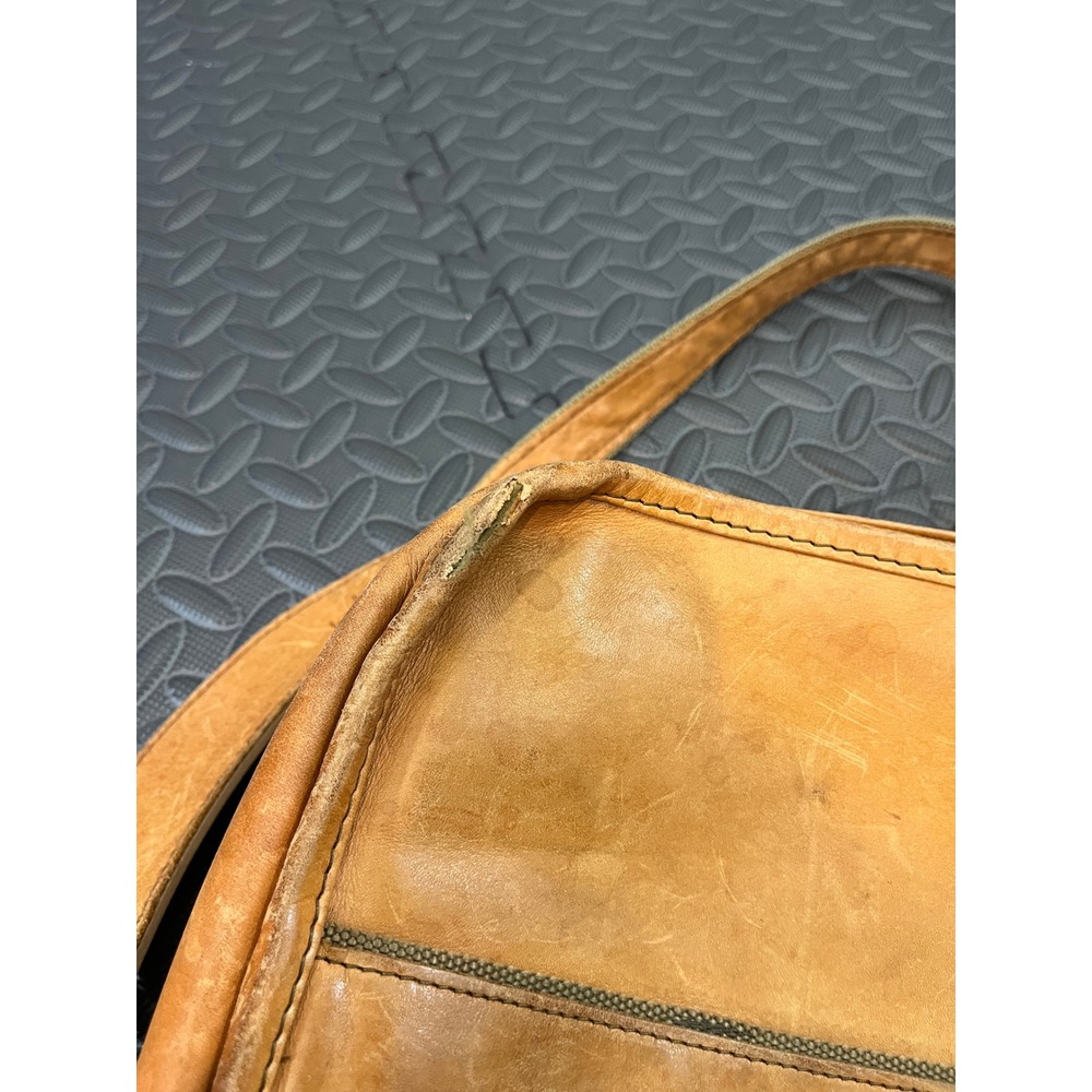 VTG Hartmann Expandable Leather Luggage Carry On Laptop Shoulder Messenger Bag - Picture 6 of 16